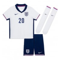 England Jarrod Bowen #20 Replica Home Minikit Euro 2024 Short Sleeve (+ pants)